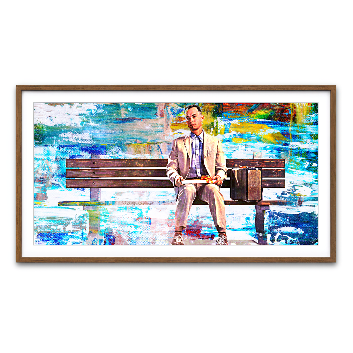 Framed Print 2x1 Walnut