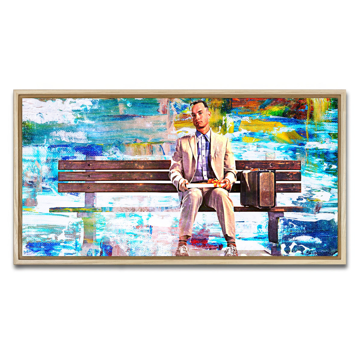 AUTO-MOCKUP WHITE | Forrest Gump | 1 Piece | Natural Framed Canvas | group=2x1