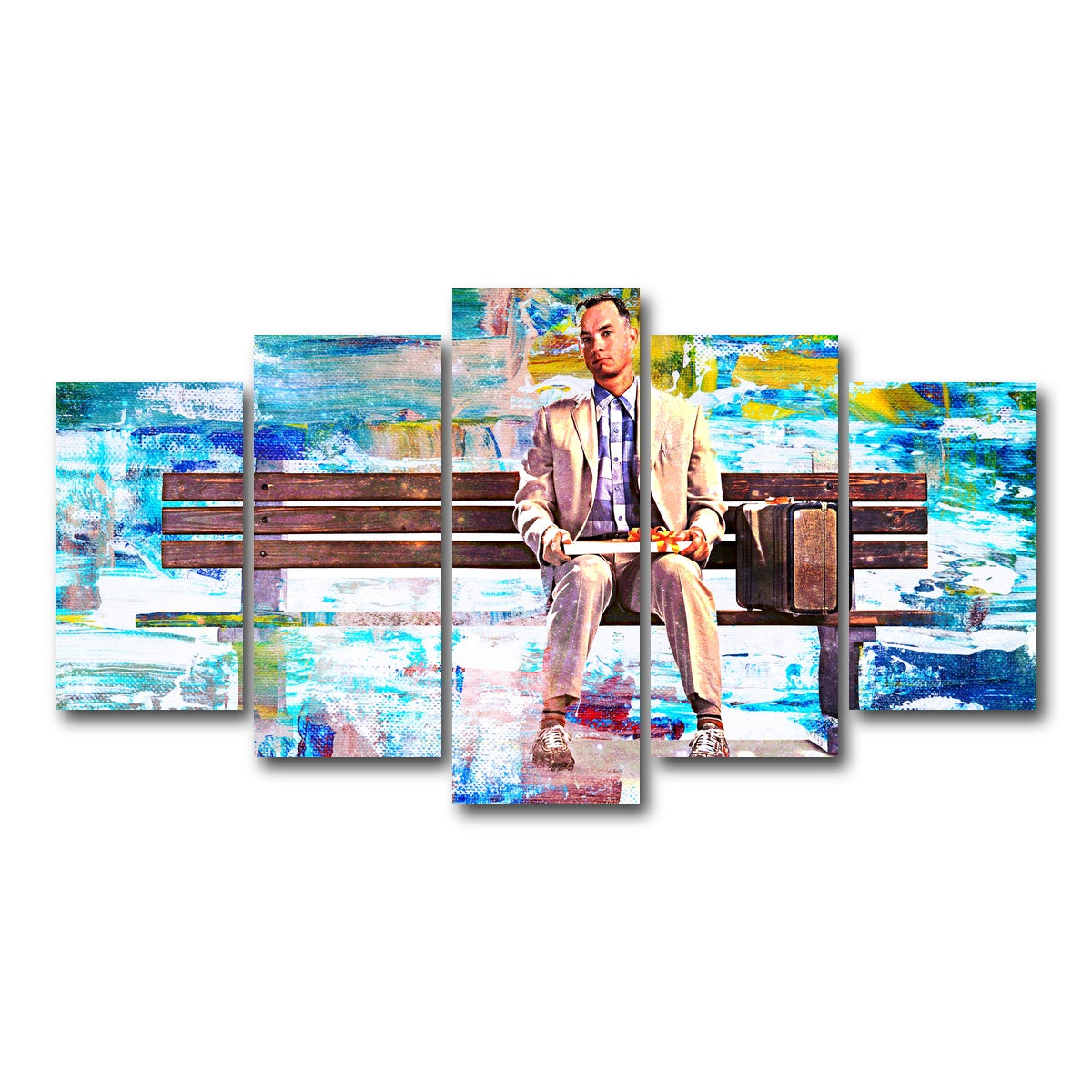 AUTO-MOCKUP WHITE | Forrest Gump | 5 Piece | Gallery Wrap Canvas | group=5_normal