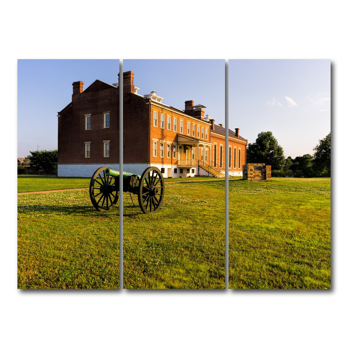 AUTO-MOCKUP WHITE | Fort Smith National Historic Site | 3 Piece | Gallery Wrap Canvas | group=8x18
