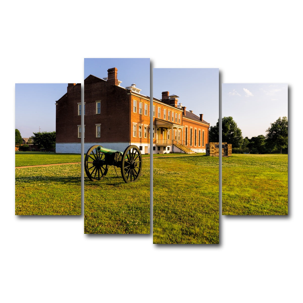 AUTO-MOCKUP WHITE | Fort Smith National Historic Site | 4 Piece | Gallery Wrap Canvas | group=4_short