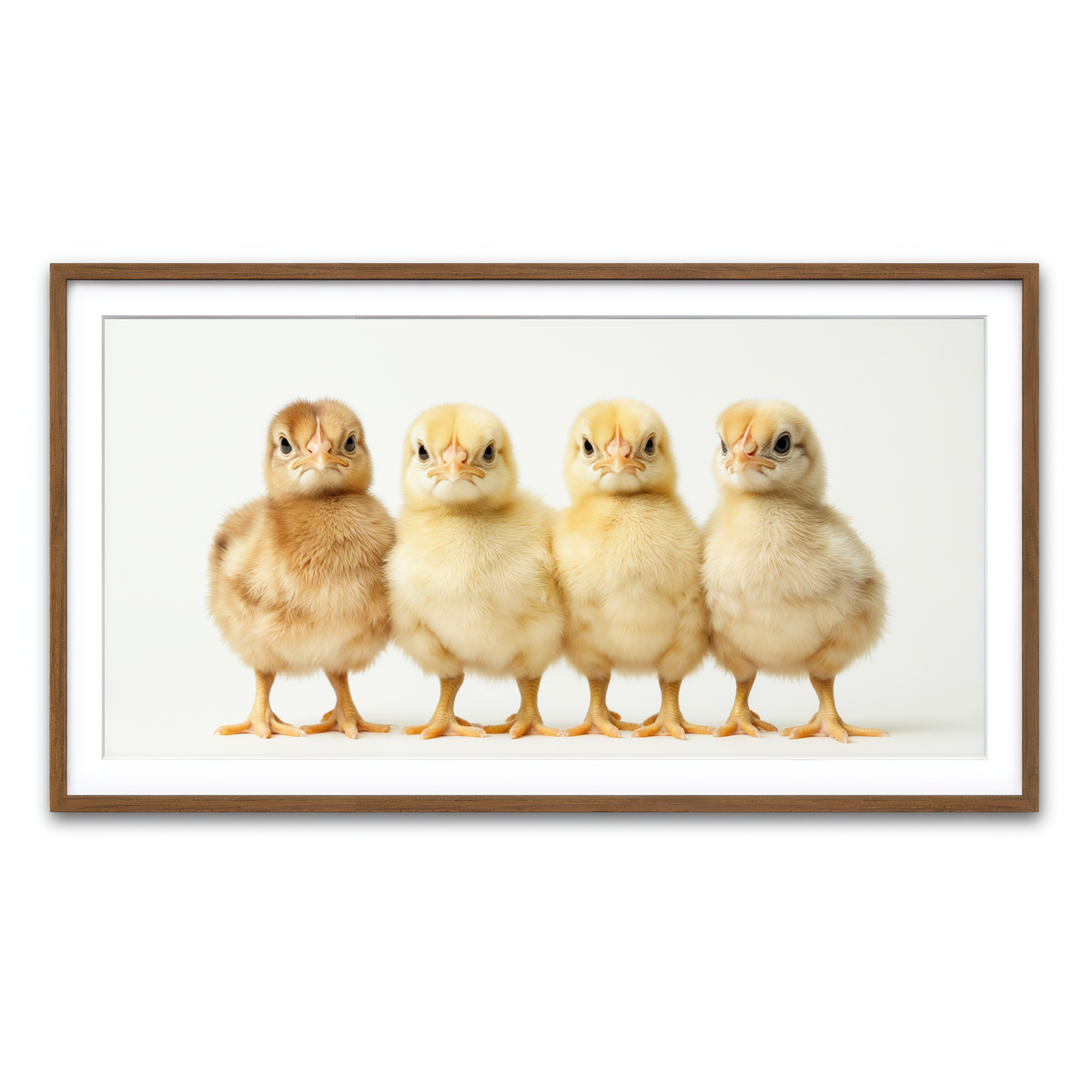 Framed Print 2x1 Walnut