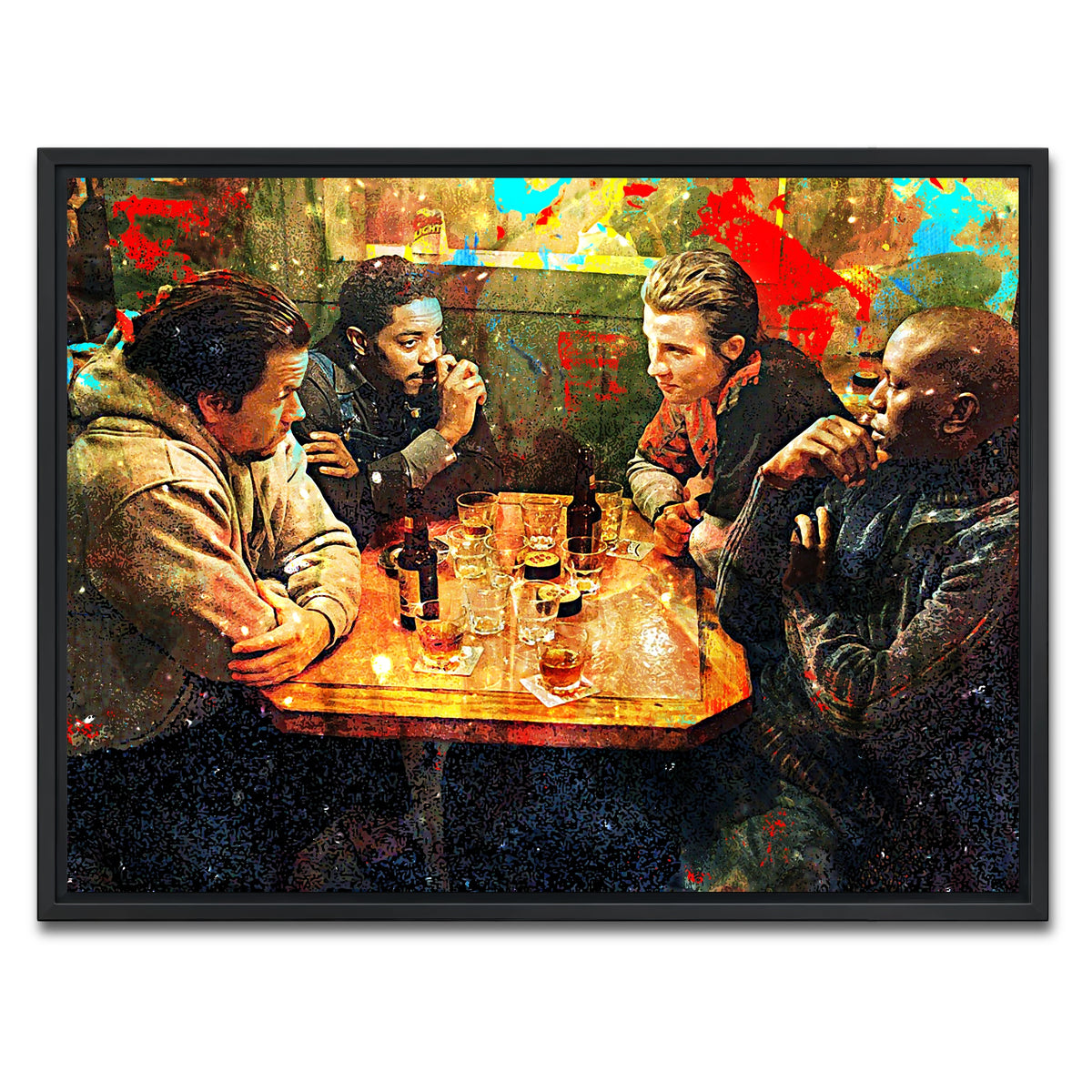 AUTO-MOCKUP WHITE | Four Brothers | 1 Piece | Black Framed Canvas | group=4x3