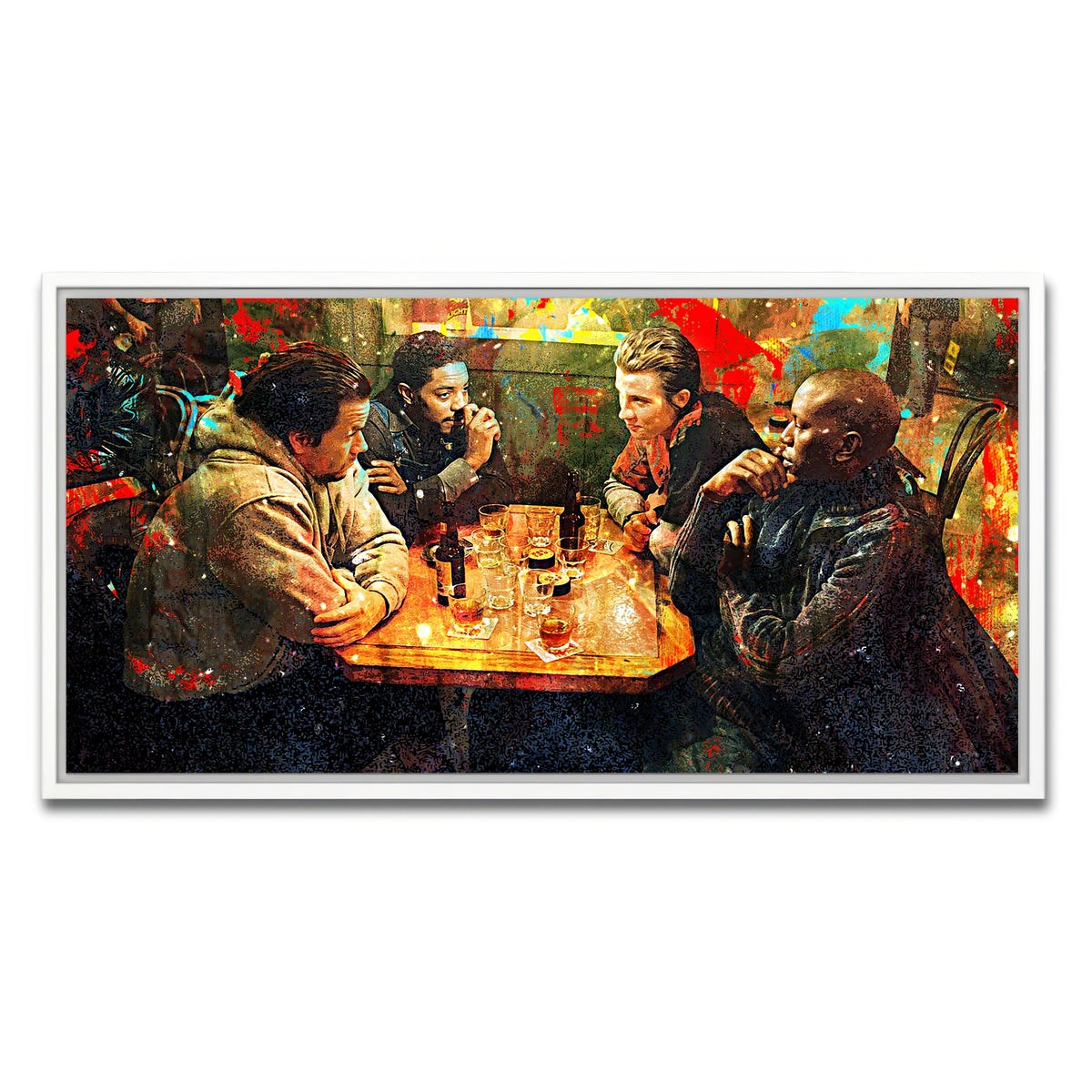 AUTO-MOCKUP WHITE | Four Brothers | 1 Piece | White Framed Canvas | group=2x1