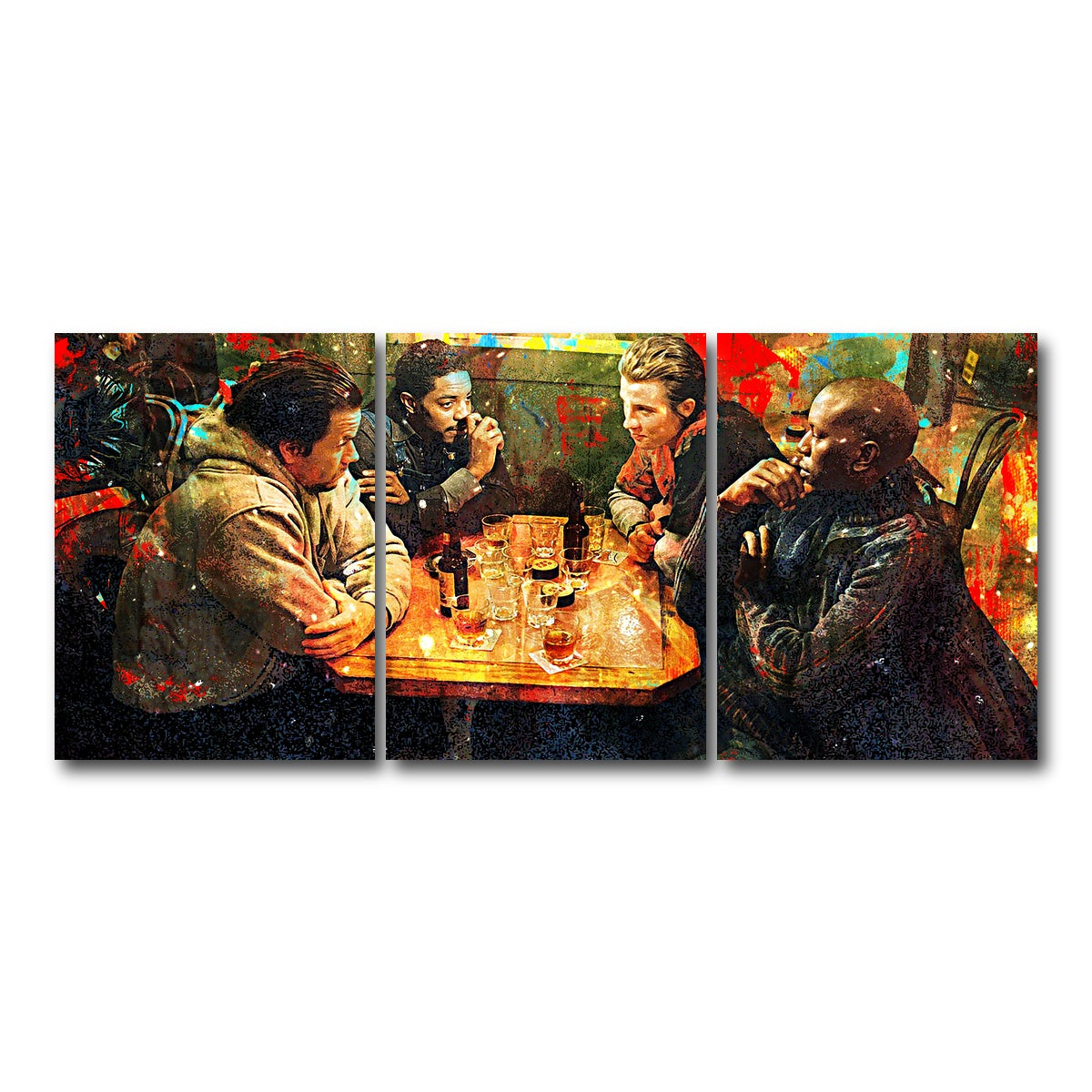 AUTO-MOCKUP WHITE | Four Brothers | 3 Piece | Gallery Wrap Canvas | group=18x24