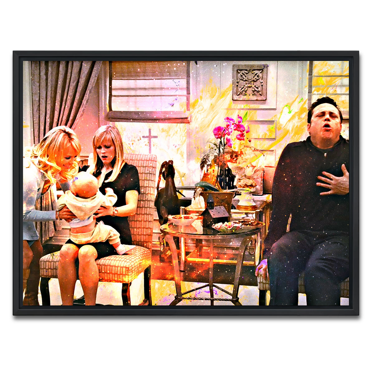 AUTO-MOCKUP WHITE | Four Christmases | 1 Piece | Black Framed Canvas | group=4x3