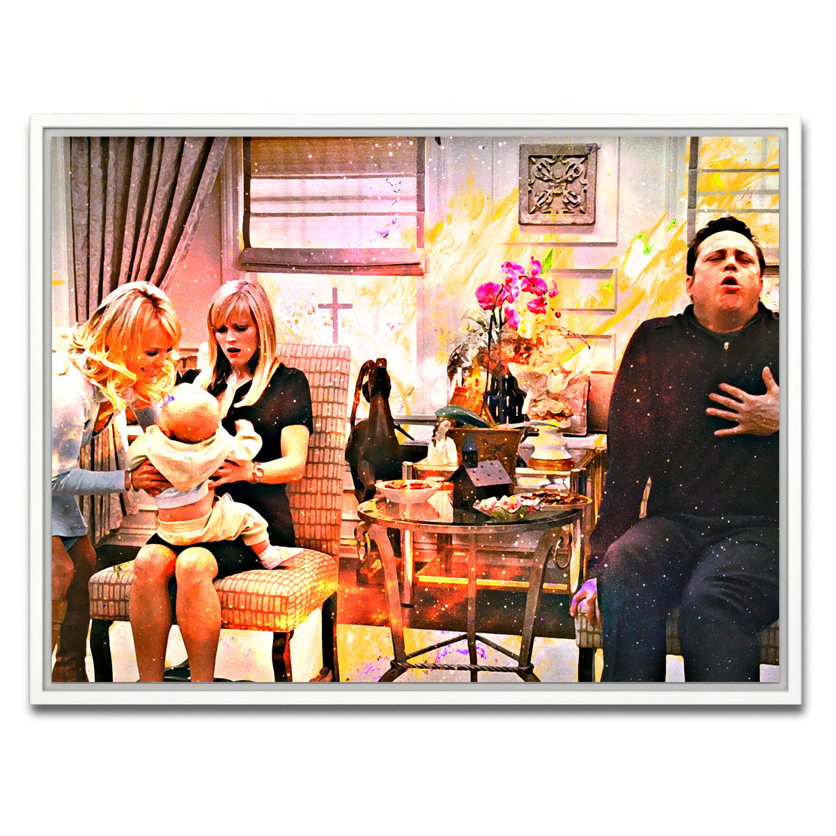 AUTO-MOCKUP WHITE | Four Christmases | 1 Piece | White Framed Canvas | group=4x3