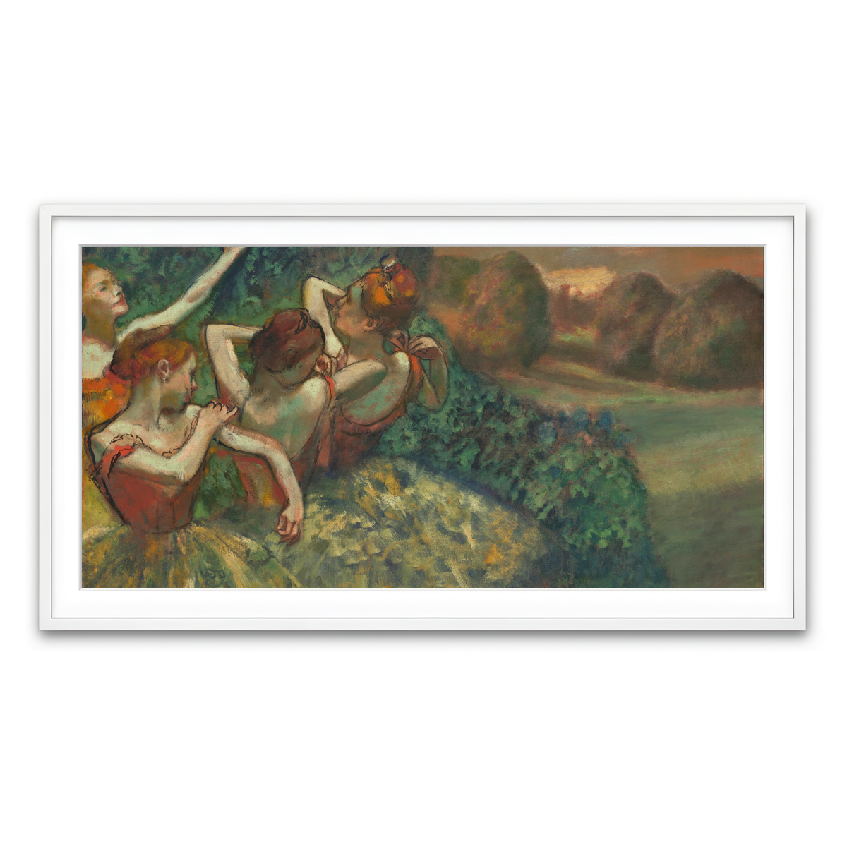 Framed Print 2x1 White