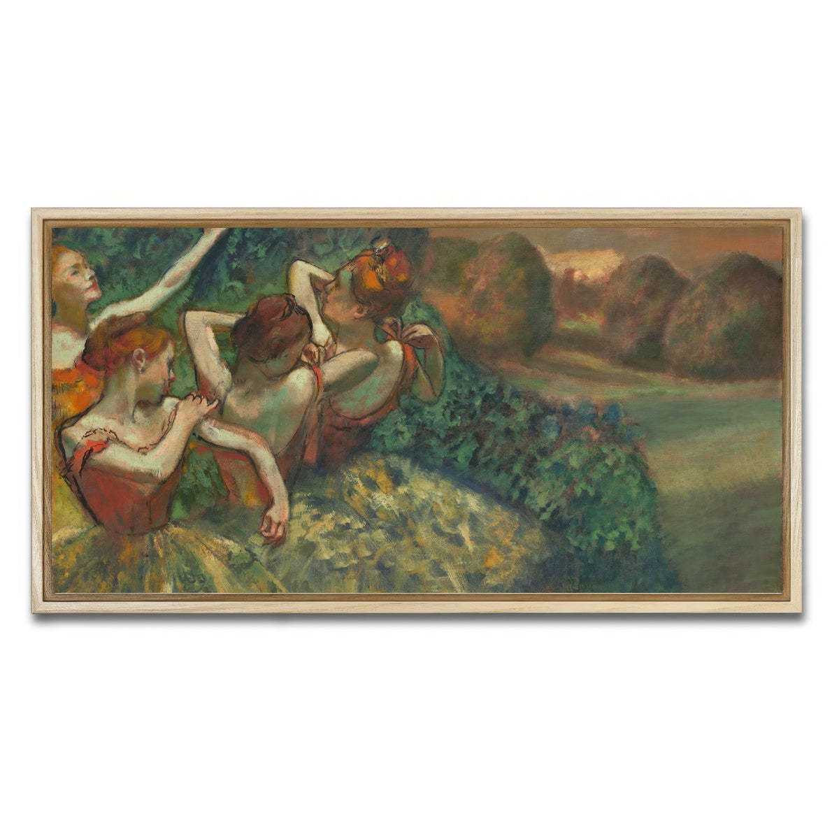 AUTO-MOCKUP WHITE | Four Dancers | 1 Piece | Natural Framed Canvas | group=2x1