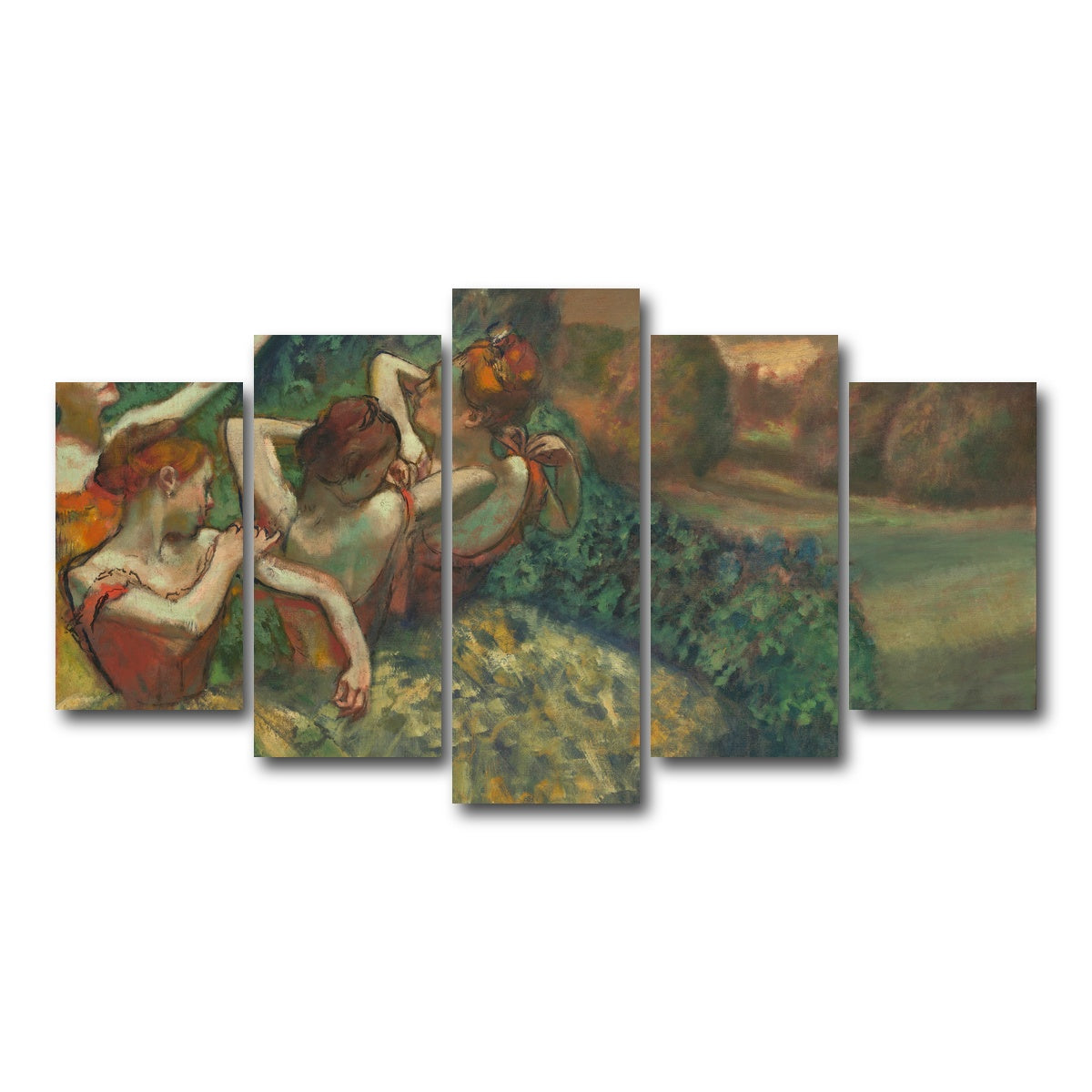 AUTO-MOCKUP WHITE | Four Dancers | 5 Piece | Gallery Wrap Canvas | group=5_normal