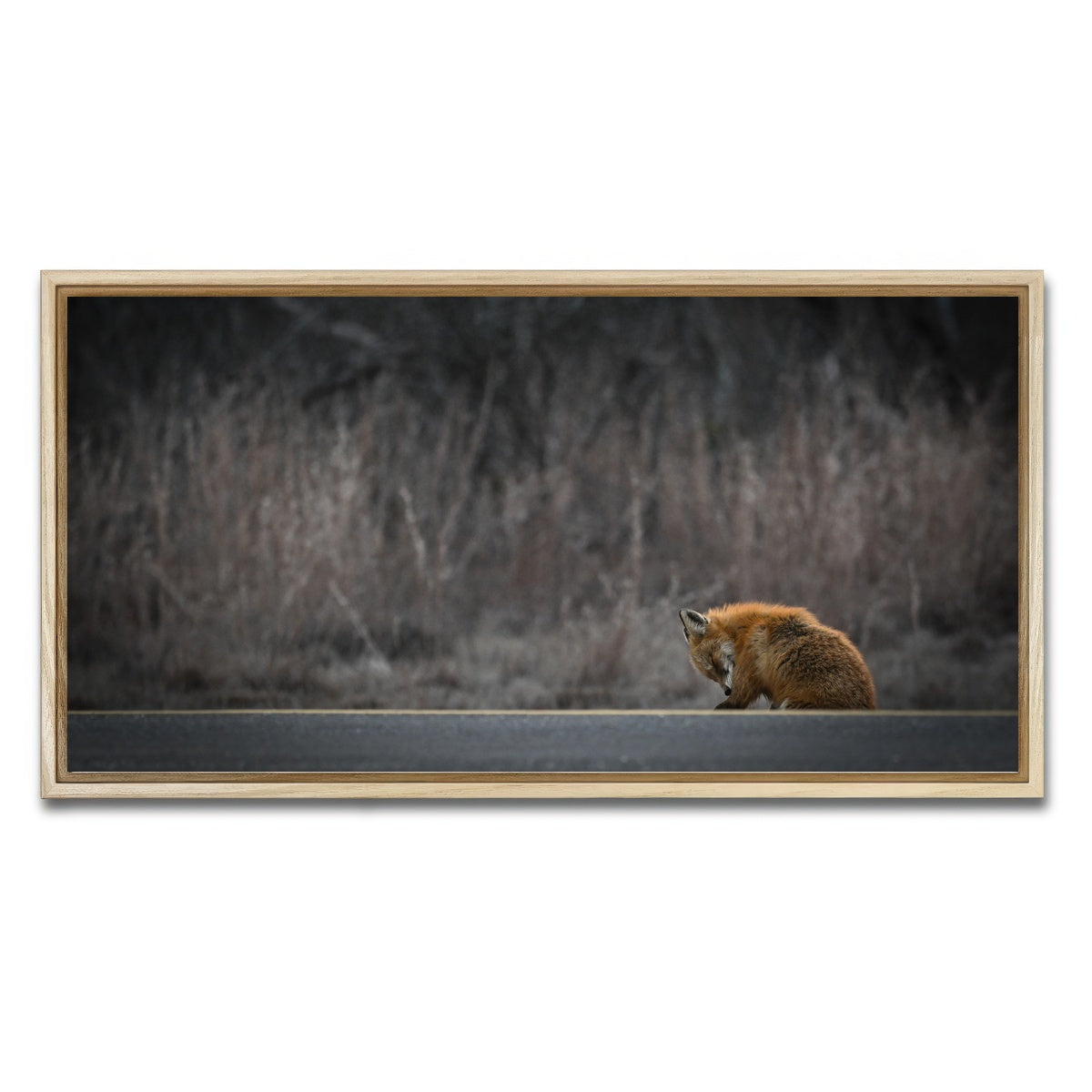 AUTO-MOCKUP WHITE | Fox Road | 1 Piece | Natural Framed Canvas | group=2x1