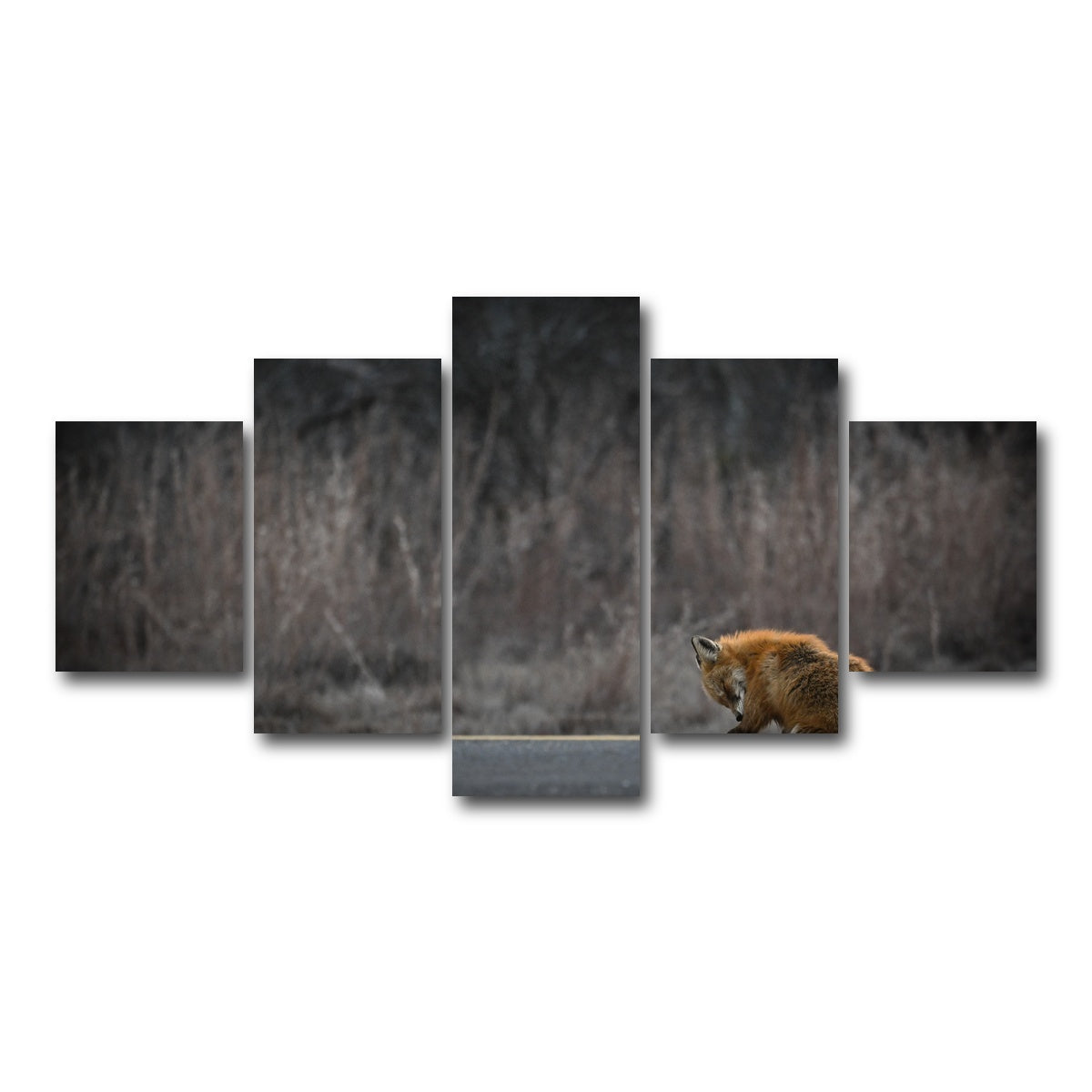 AUTO-MOCKUP WHITE | Fox Road | 5 Piece | Gallery Wrap Canvas | group=5_short