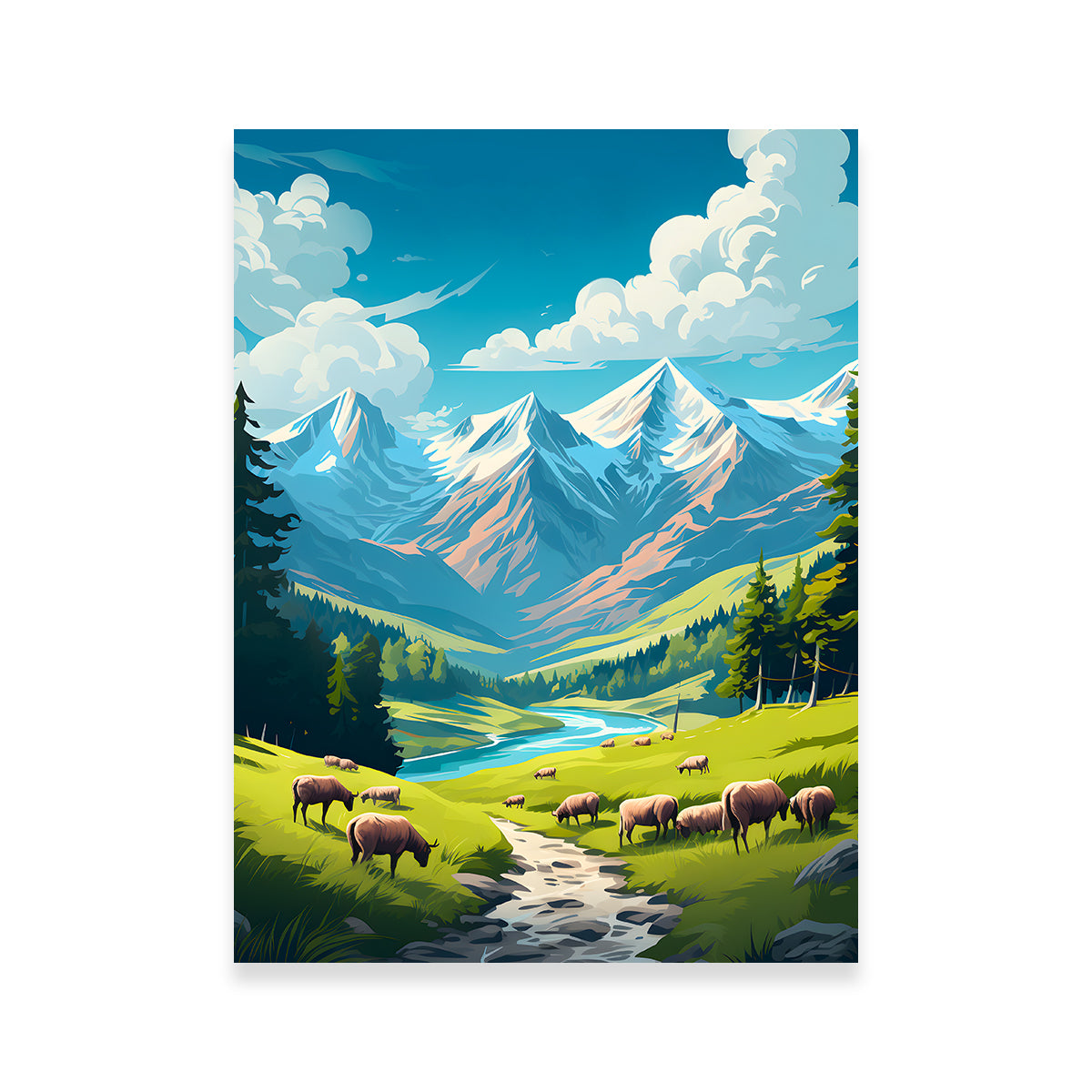 Queyras Regional Nature Park - France Wall Art
