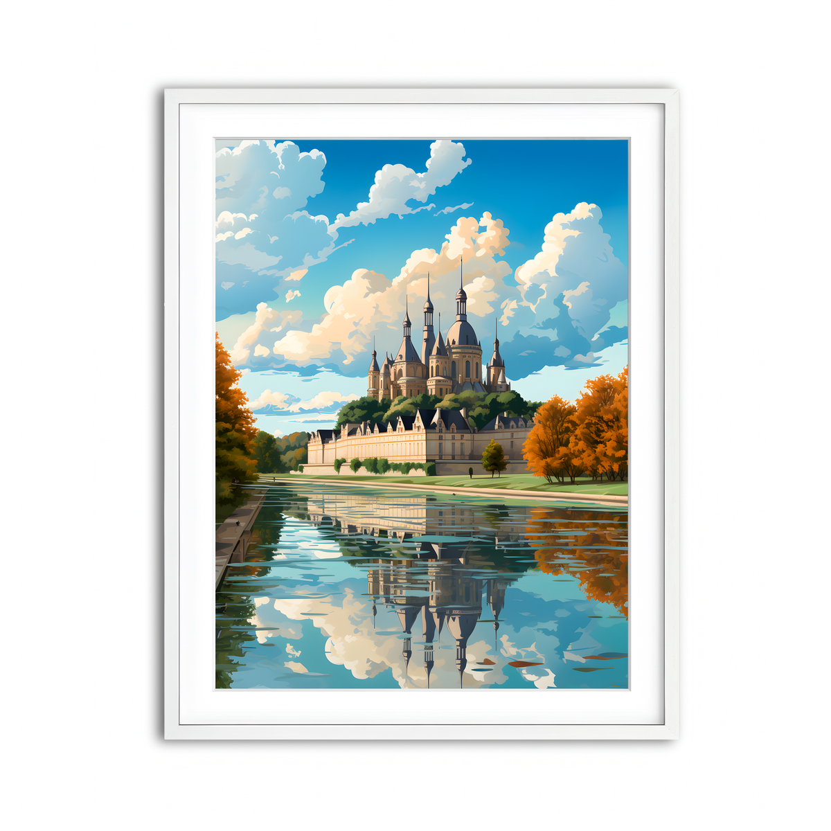 Framed Print 3x4 White