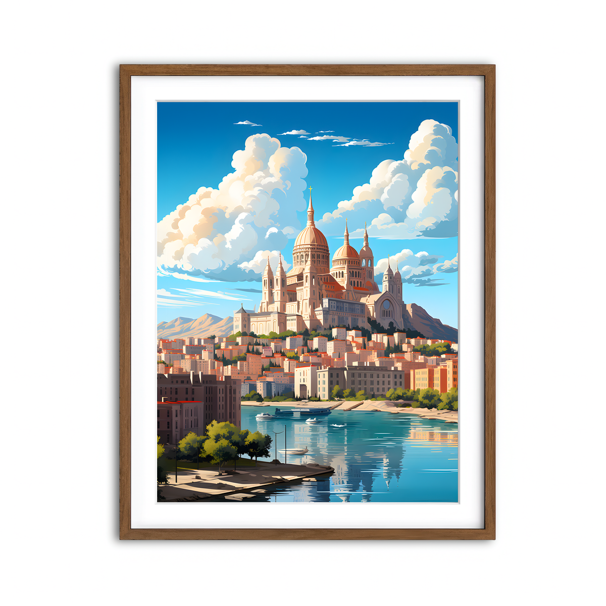 Framed Print 3x4 Walnut
