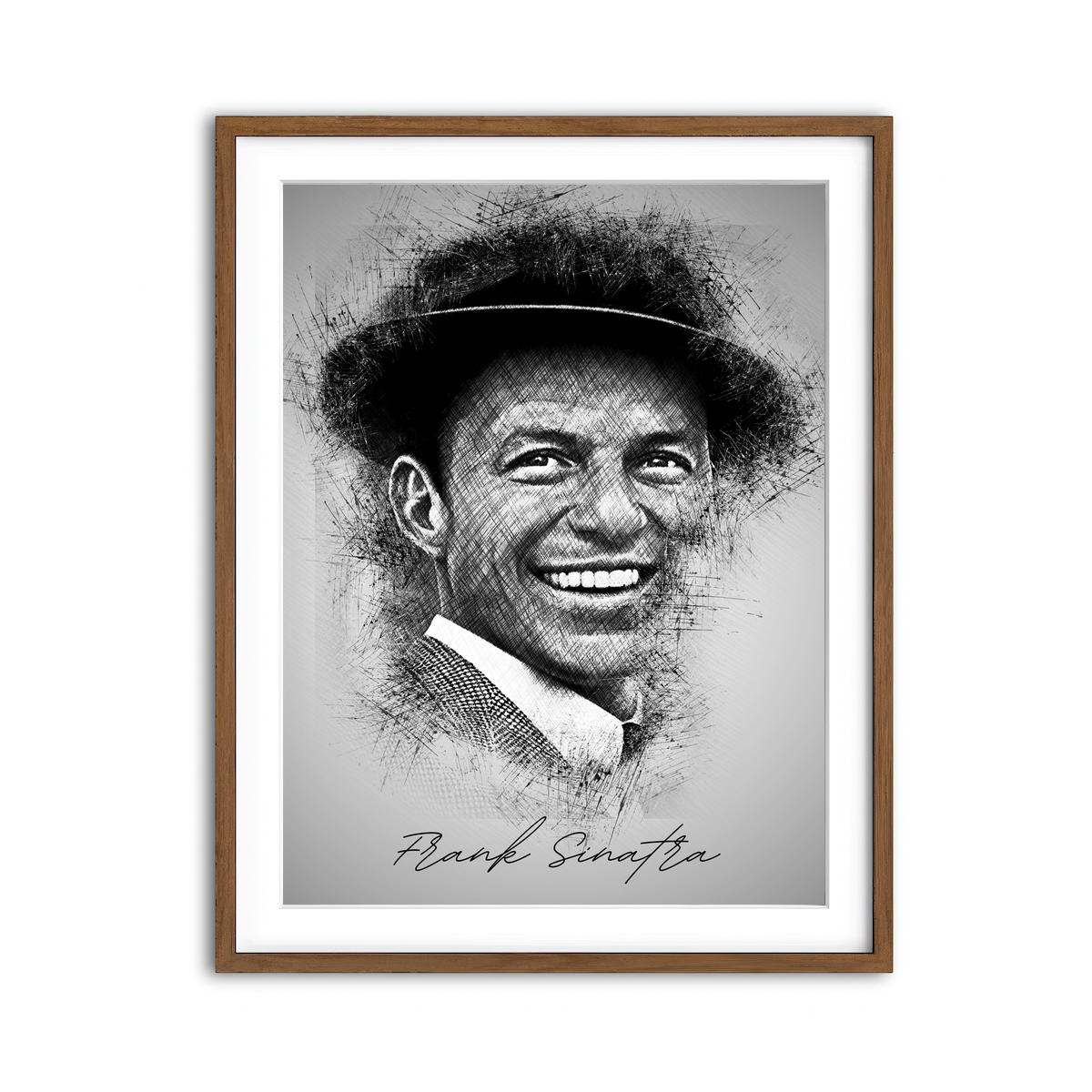 Framed Print 3x4 Walnut