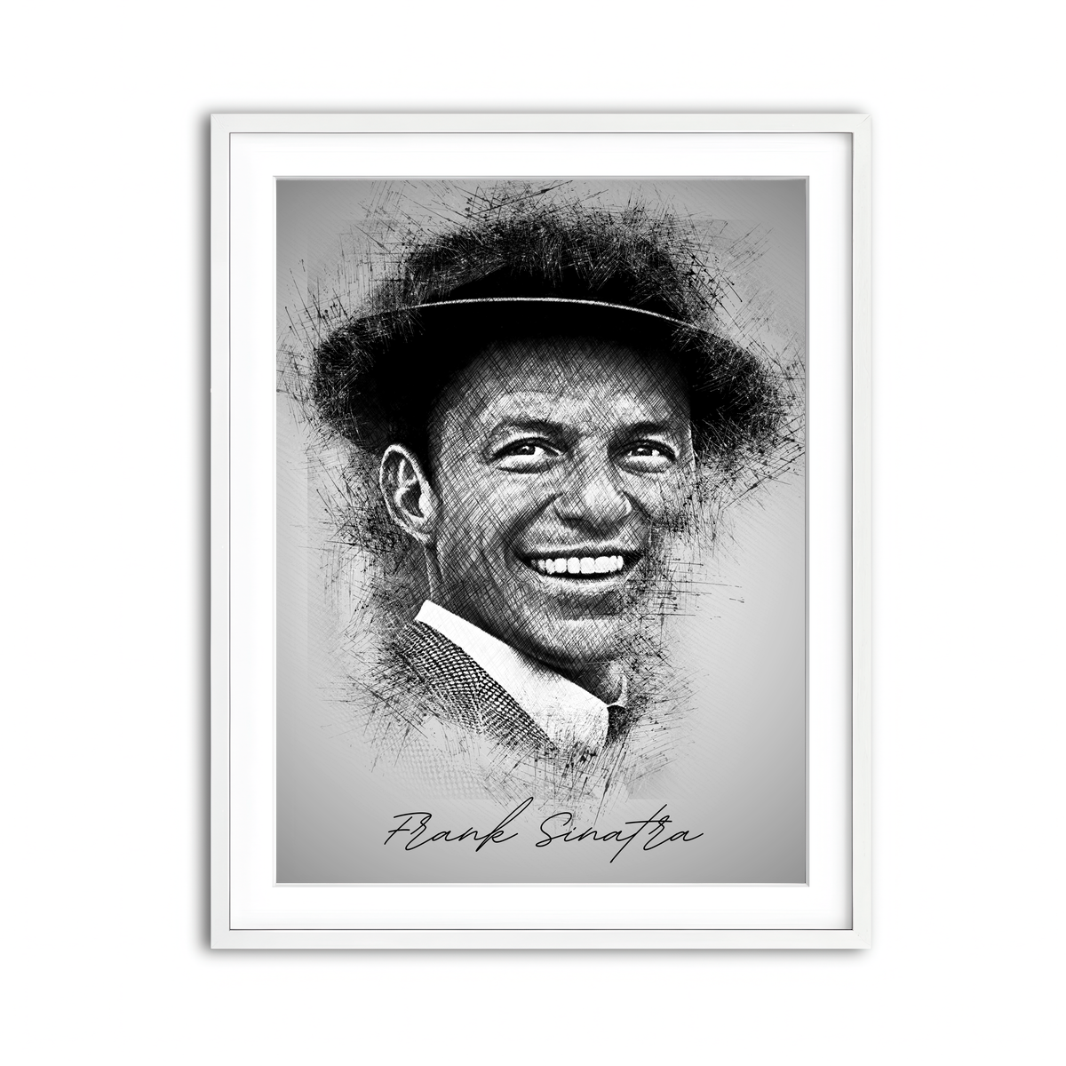 Framed Print 3x4 White