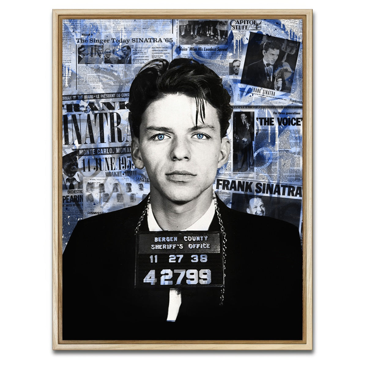 AUTO-MOCKUP WHITE | Frank Sinatra | 1 Piece | Natural Framed Canvas | group=3x4