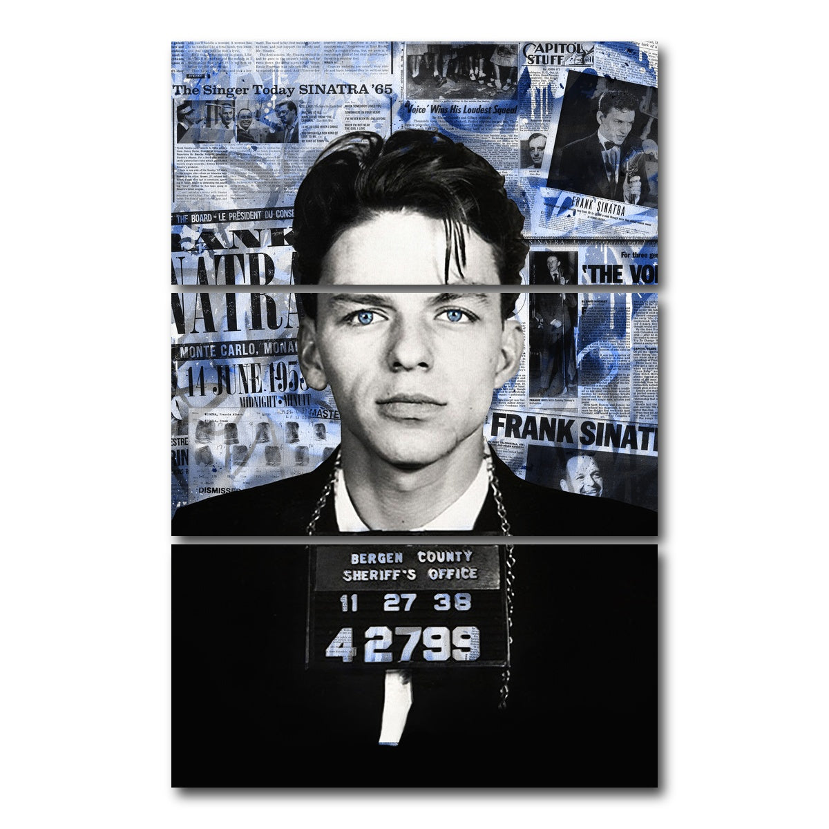 AUTO-MOCKUP WHITE | Frank Sinatra | 3 Piece | Gallery Wrap Canvas | group=12x24_stacked