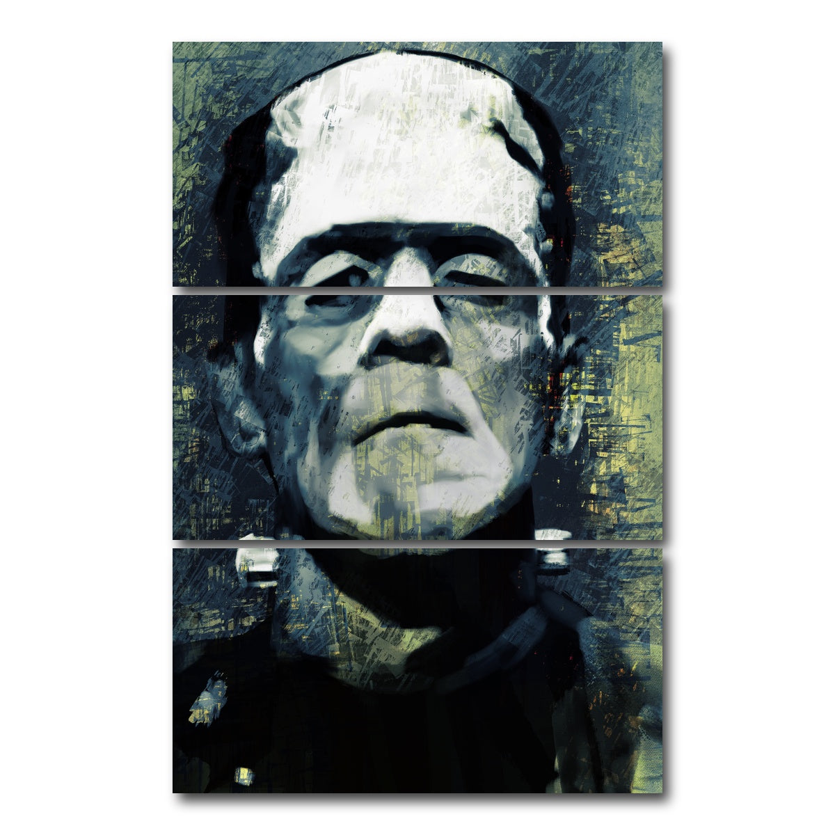 AUTO-MOCKUP WHITE | Frankenstein | 3 Piece | Gallery Wrap Canvas | group=12x24_stacked