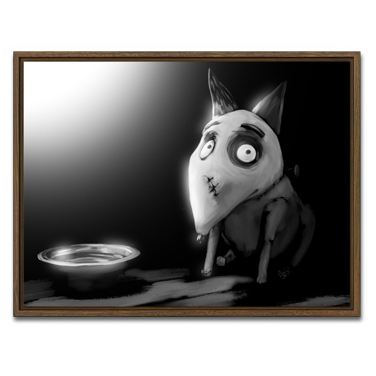 AUTO-MOCKUP WHITE | Frankenweenie | 1 Piece | Walnut Framed Canvas | group=4x3