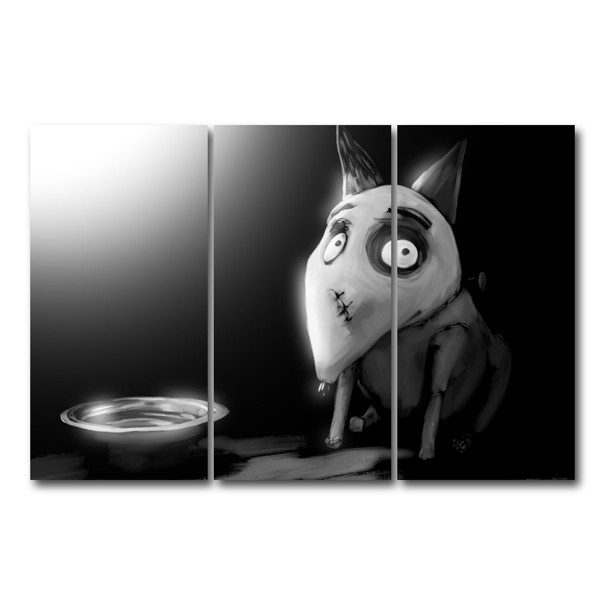 AUTO-MOCKUP WHITE | Frankenweenie | 3 Piece | Gallery Wrap Canvas | group=12x24