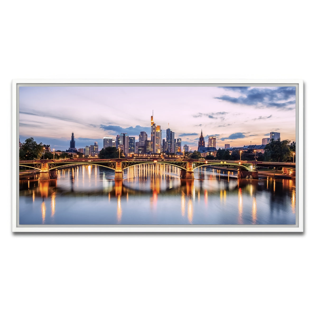 AUTO-MOCKUP WHITE | Frankfurt | 1 Piece | White Framed Canvas | group=2x1