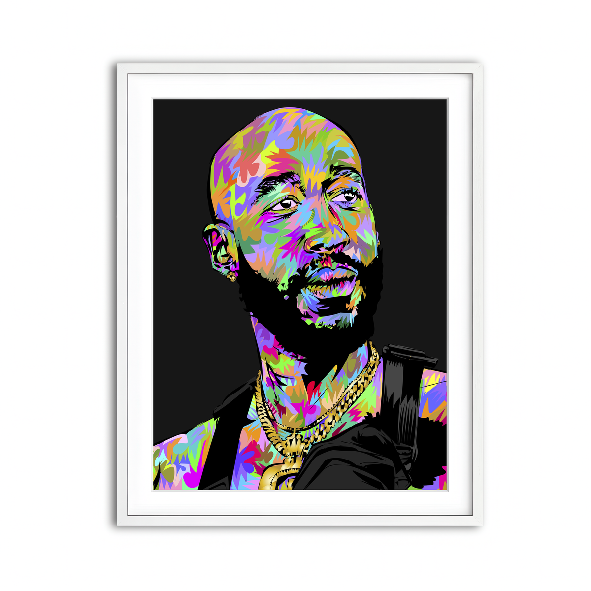 Framed Print 3x4 White