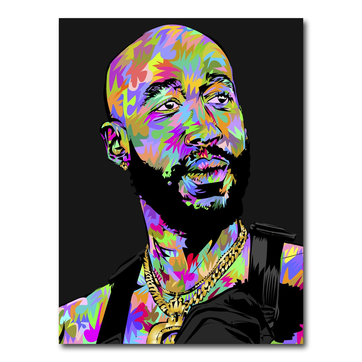 AUTO-MOCKUP WHITE | Freddie Gibbs | 1 Piece | Gallery Wrap Canvas | group=3x4