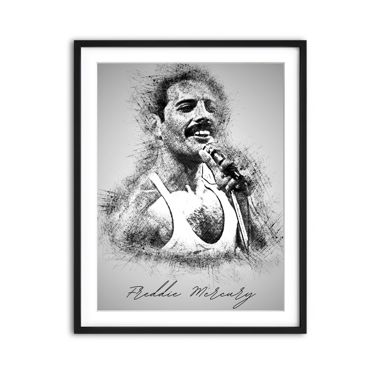 Framed Print 3x4 Black