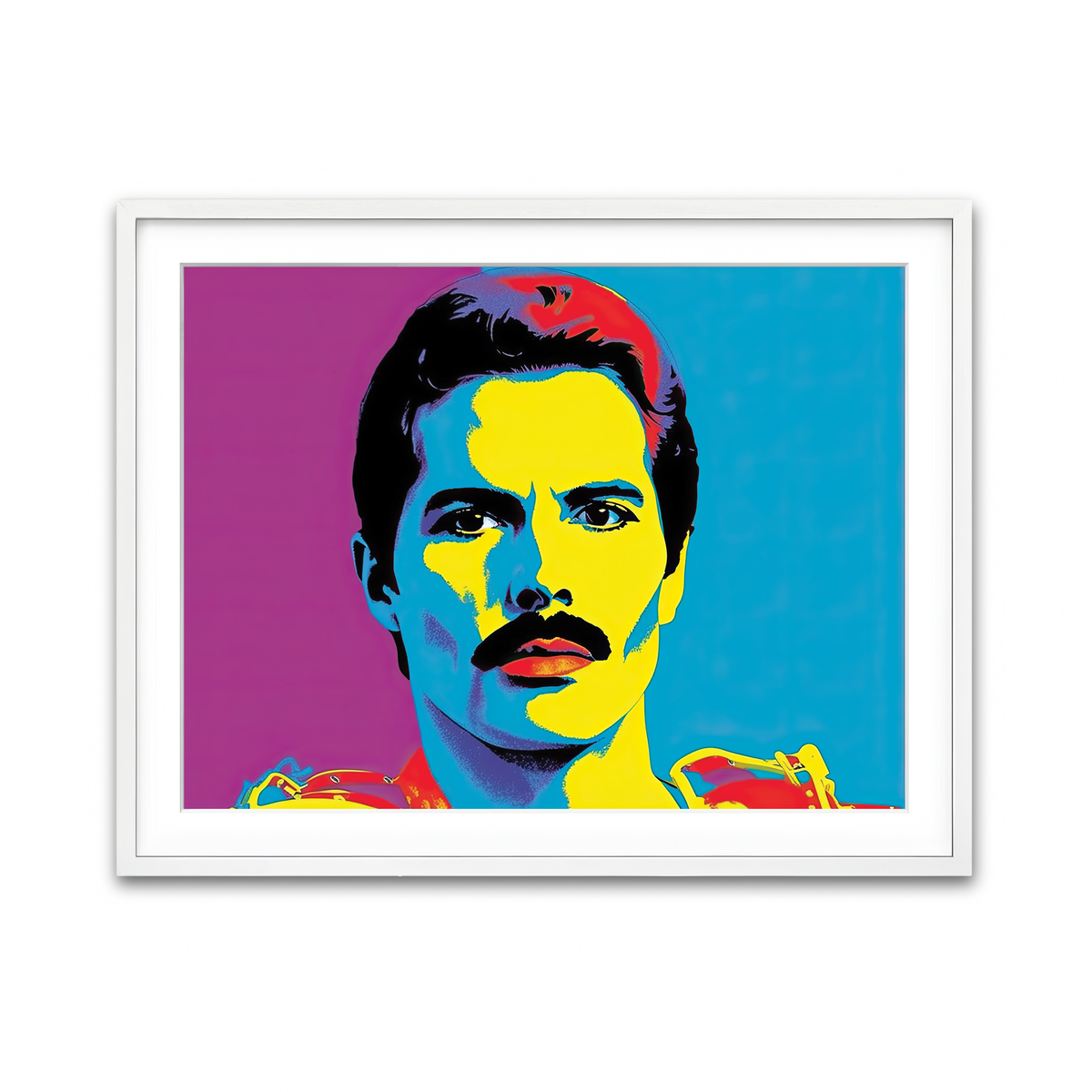 Framed Print 4x3 White