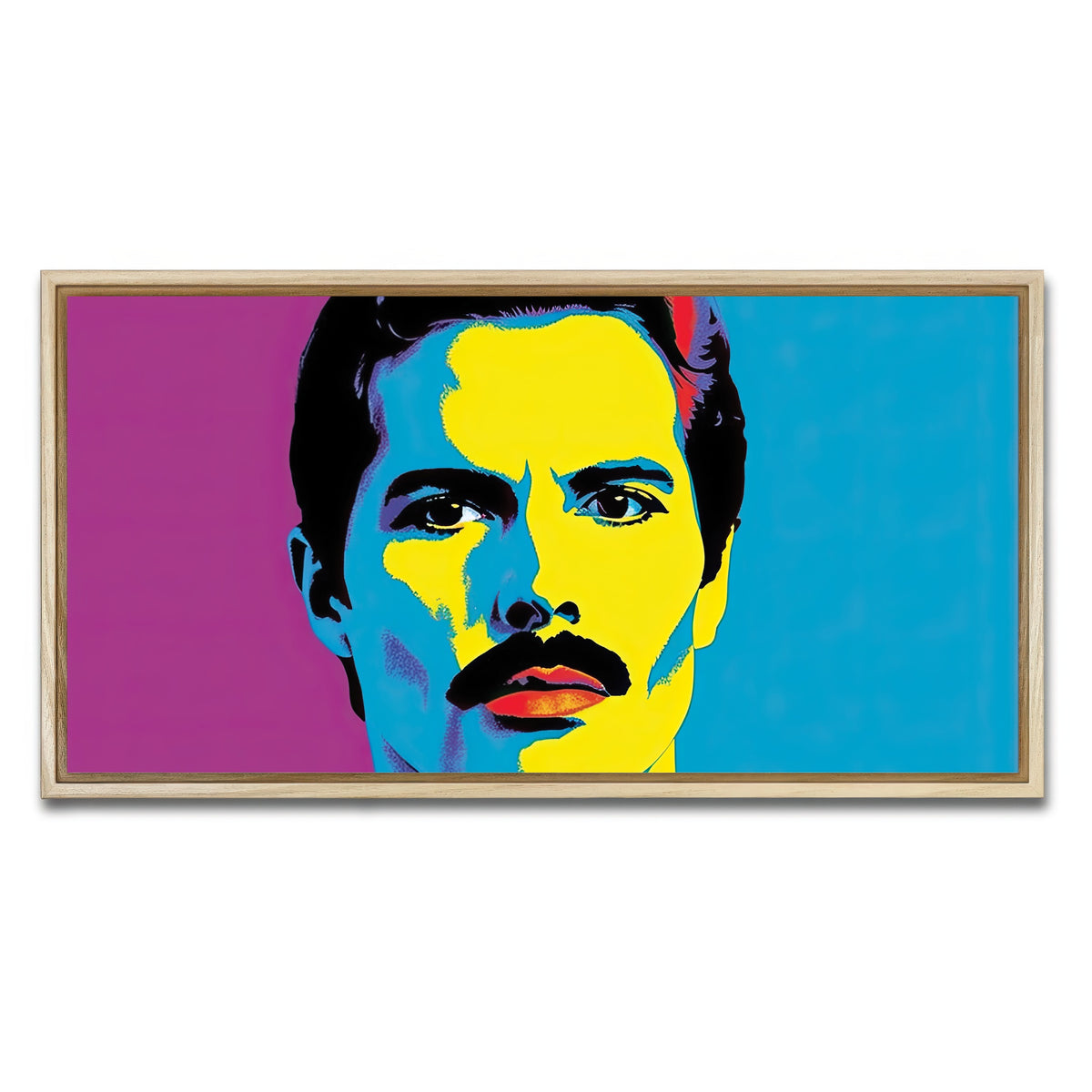 AUTO-MOCKUP WHITE | Freddie The Champion | 1 Piece | Natural Framed Canvas | group=2x1