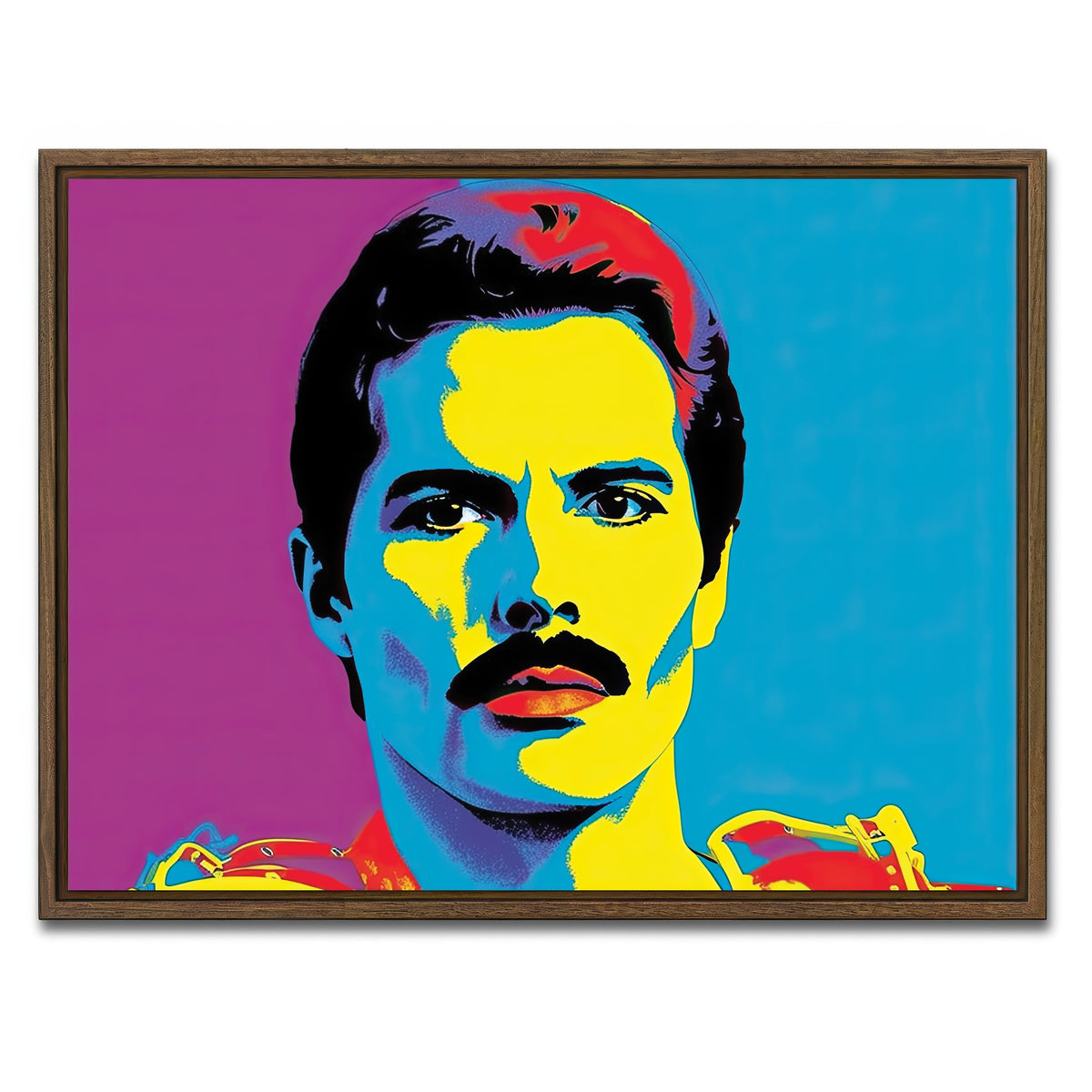 AUTO-MOCKUP WHITE | Freddie The Champion | 1 Piece | Walnut Framed Canvas | group=4x3