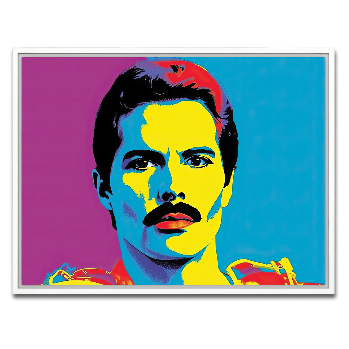 AUTO-MOCKUP WHITE | Freddie The Champion | 1 Piece | White Framed Canvas | group=4x3