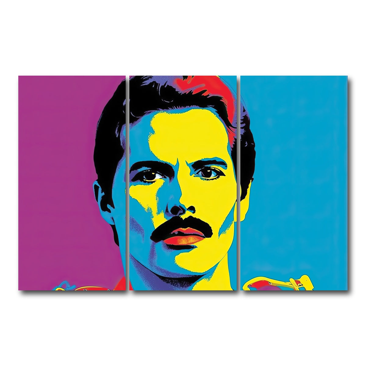 AUTO-MOCKUP WHITE | Freddie The Champion | 3 Piece | Gallery Wrap Canvas | group=12x24