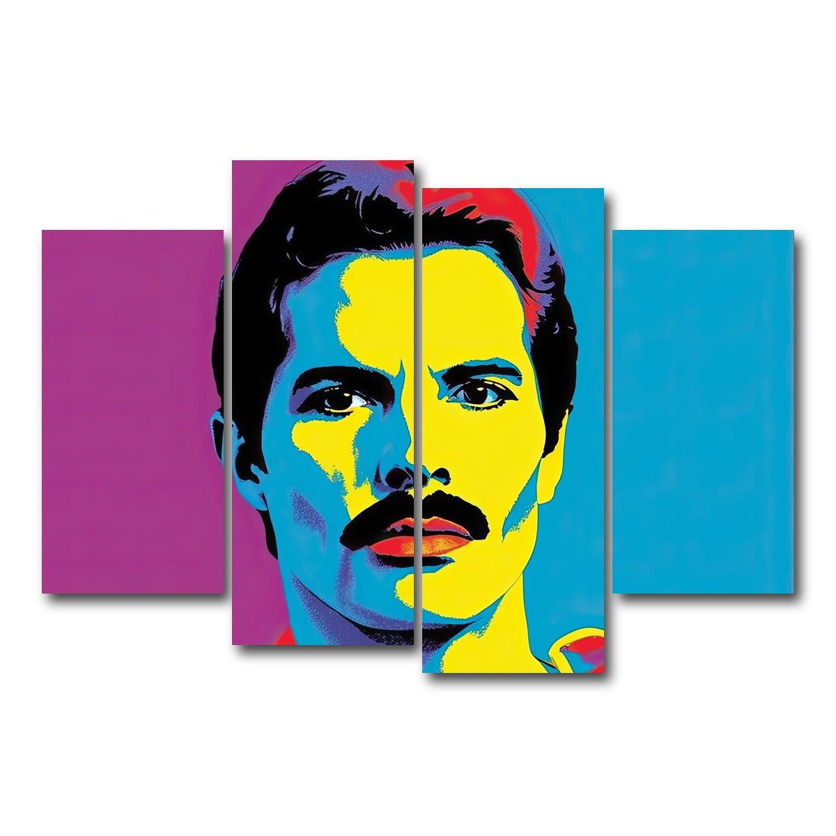 AUTO-MOCKUP WHITE | Freddie The Champion | 4 Piece | Gallery Wrap Canvas | group=4_short