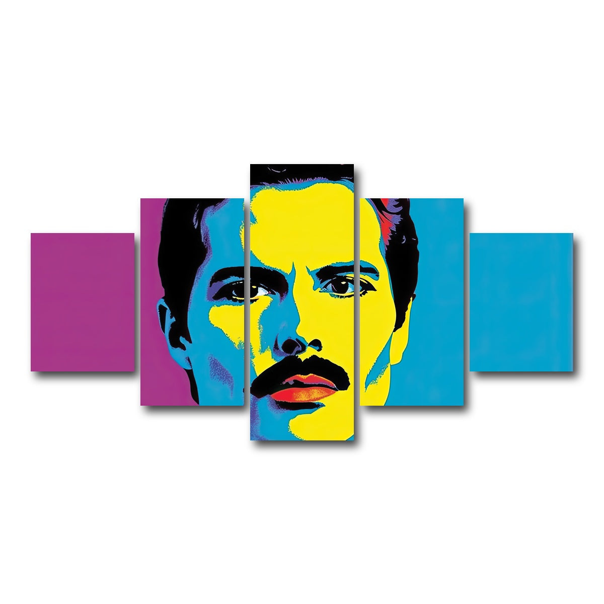 AUTO-MOCKUP WHITE | Freddie The Champion | 5 Piece | Gallery Wrap Canvas | group=5_short