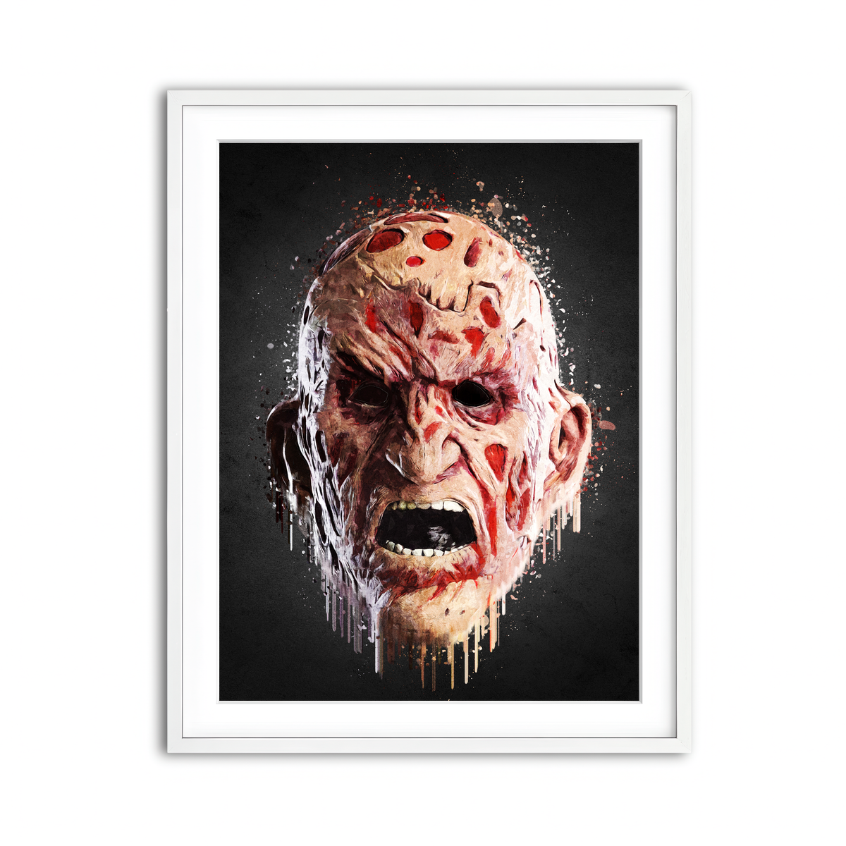 Framed Print 3x4 White