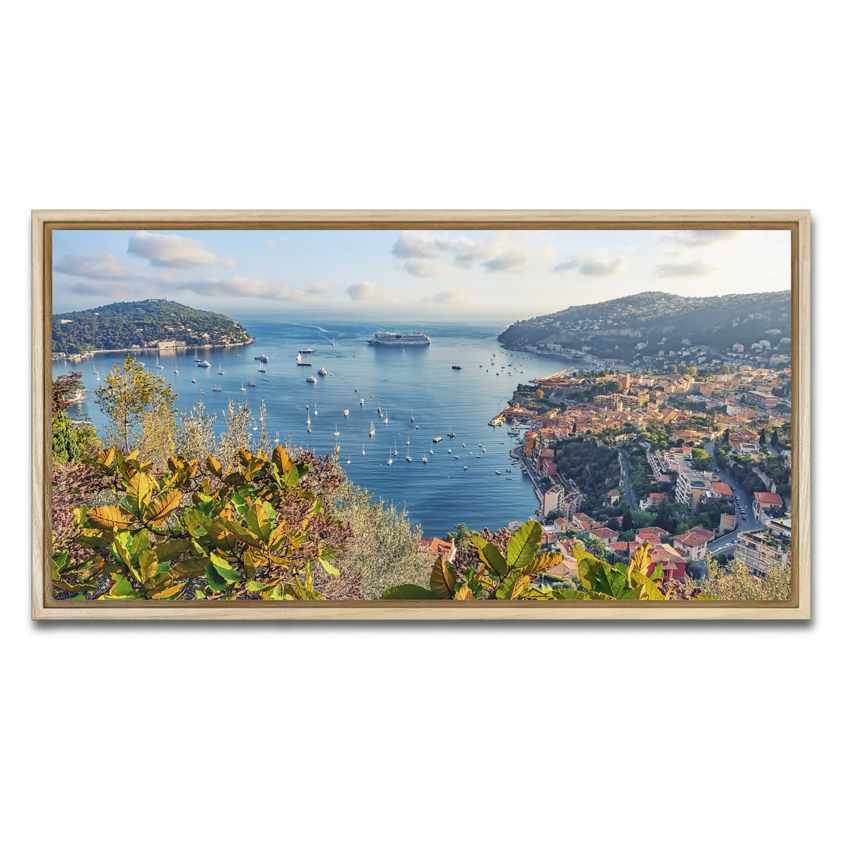AUTO-MOCKUP WHITE | French Riviera | 1 Piece | Natural Framed Canvas | group=2x1