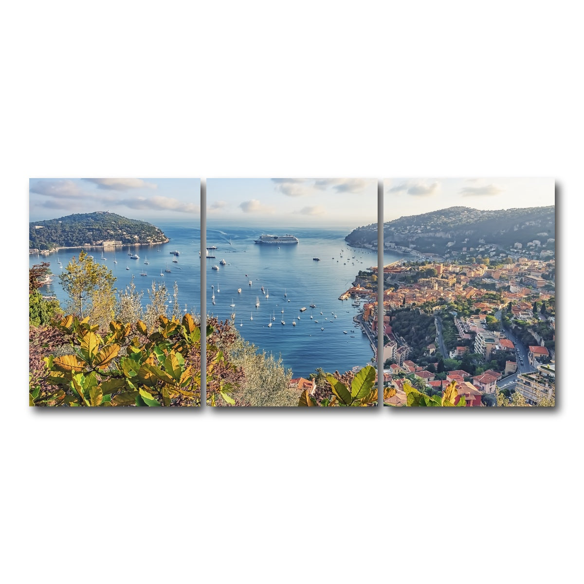 AUTO-MOCKUP WHITE | French Riviera | 3 Piece | Gallery Wrap Canvas | group=18x24