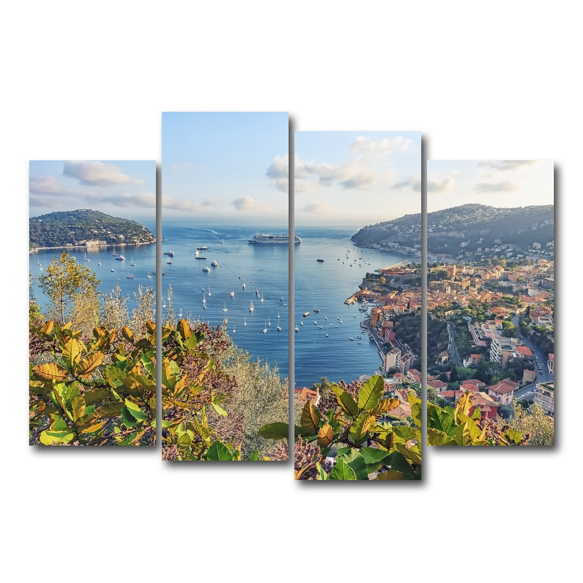 AUTO-MOCKUP WHITE | French Riviera | 4 Piece | Gallery Wrap Canvas | group=4_normal