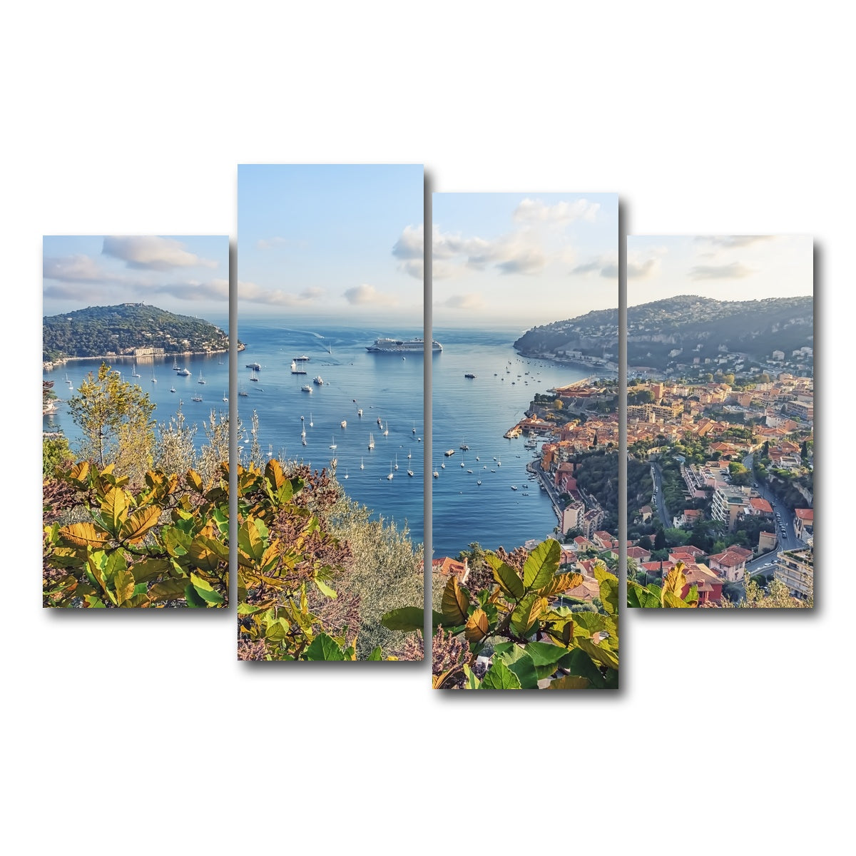 AUTO-MOCKUP WHITE | French Riviera | 4 Piece | Gallery Wrap Canvas | group=4_short