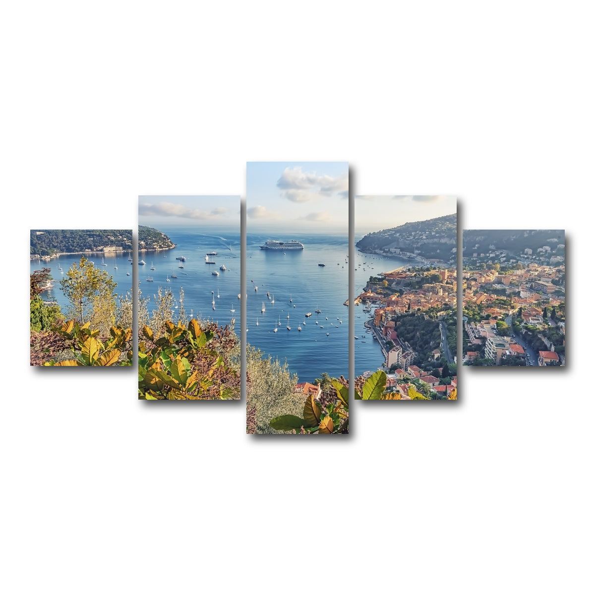 AUTO-MOCKUP WHITE | French Riviera | 5 Piece | Gallery Wrap Canvas | group=5_short