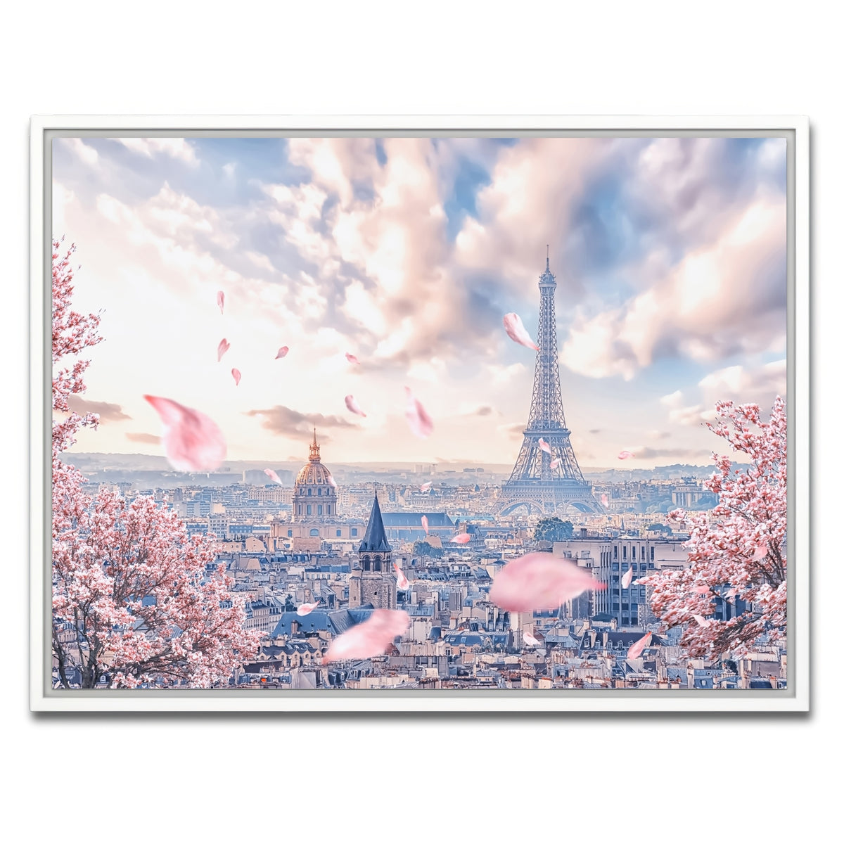 AUTO-MOCKUP WHITE | French Sakura | 1 Piece | White Framed Canvas | group=4x3