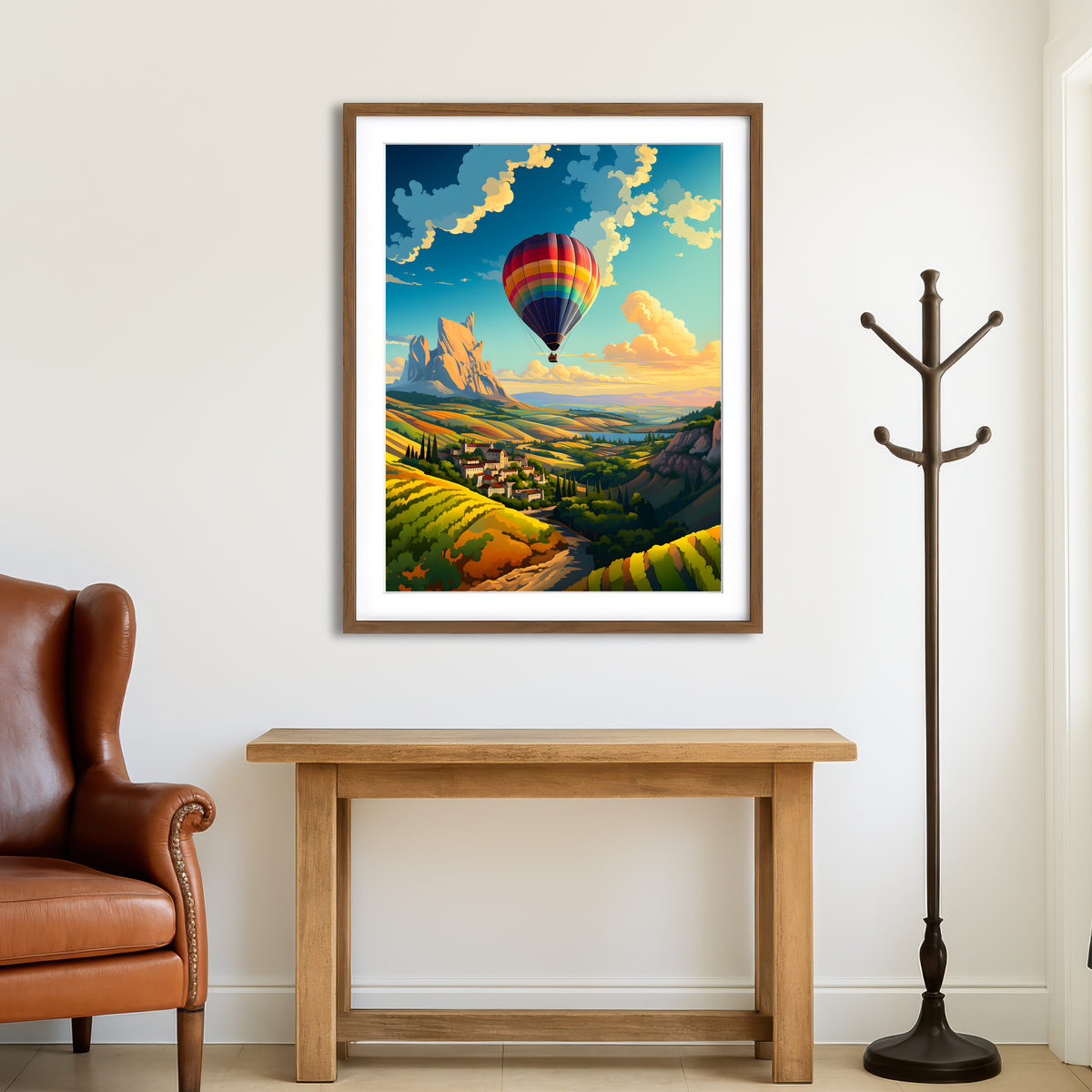 AUTO-MOCKUP ROOM | French Vineyards Wall Art