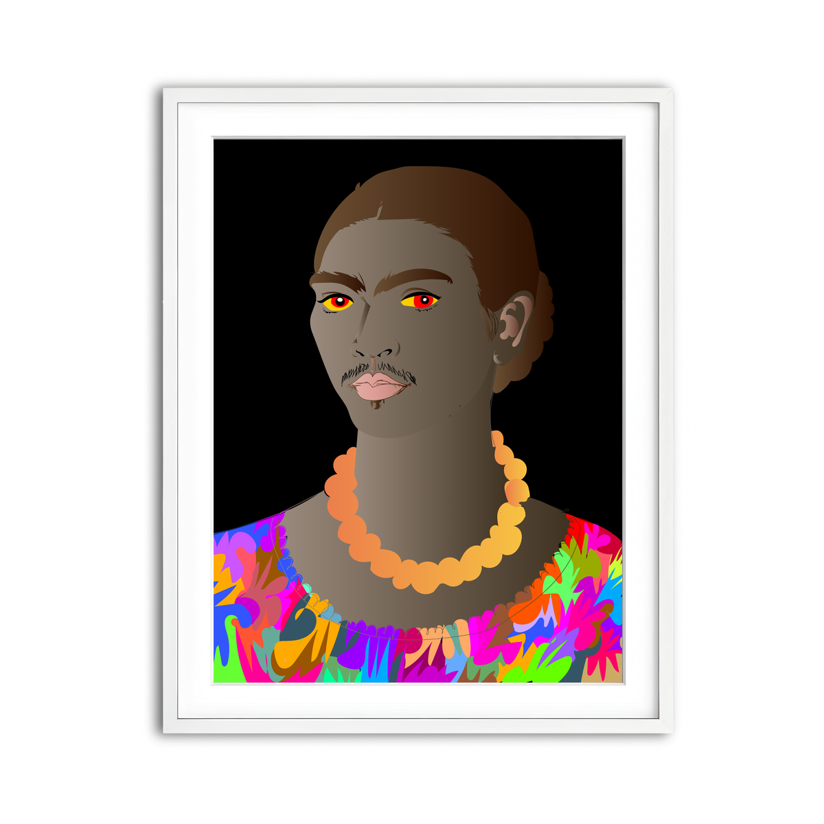 Framed Print 3x4 White