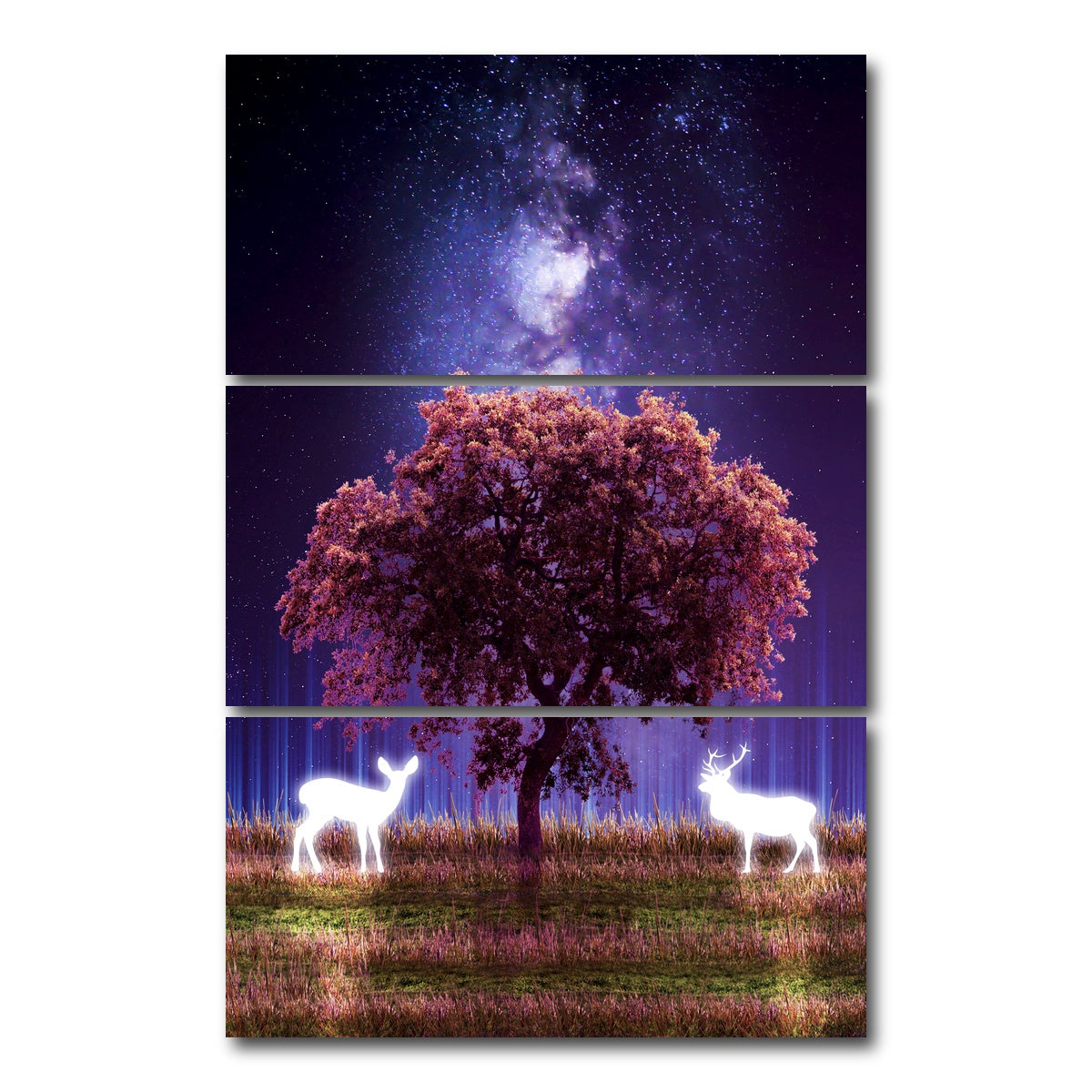 AUTO-MOCKUP WHITE | Friends | 3 Piece | Gallery Wrap Canvas | group=12x24_stacked