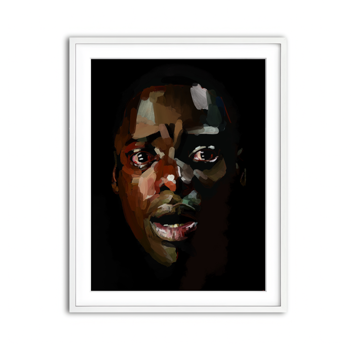 Framed Print 3x4 White