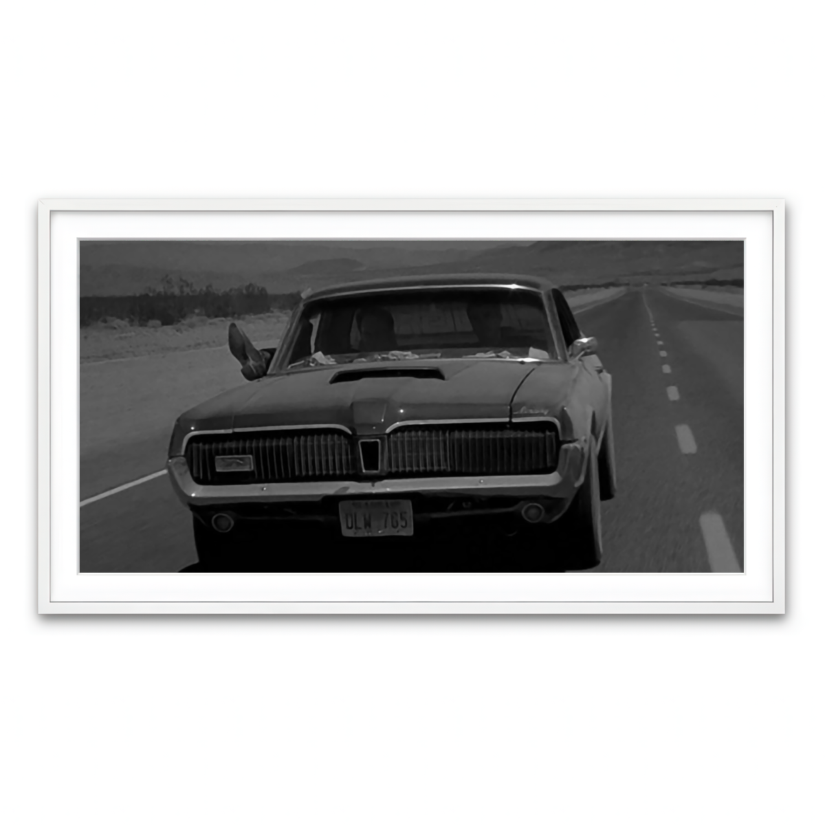 Framed Print 2x1 White