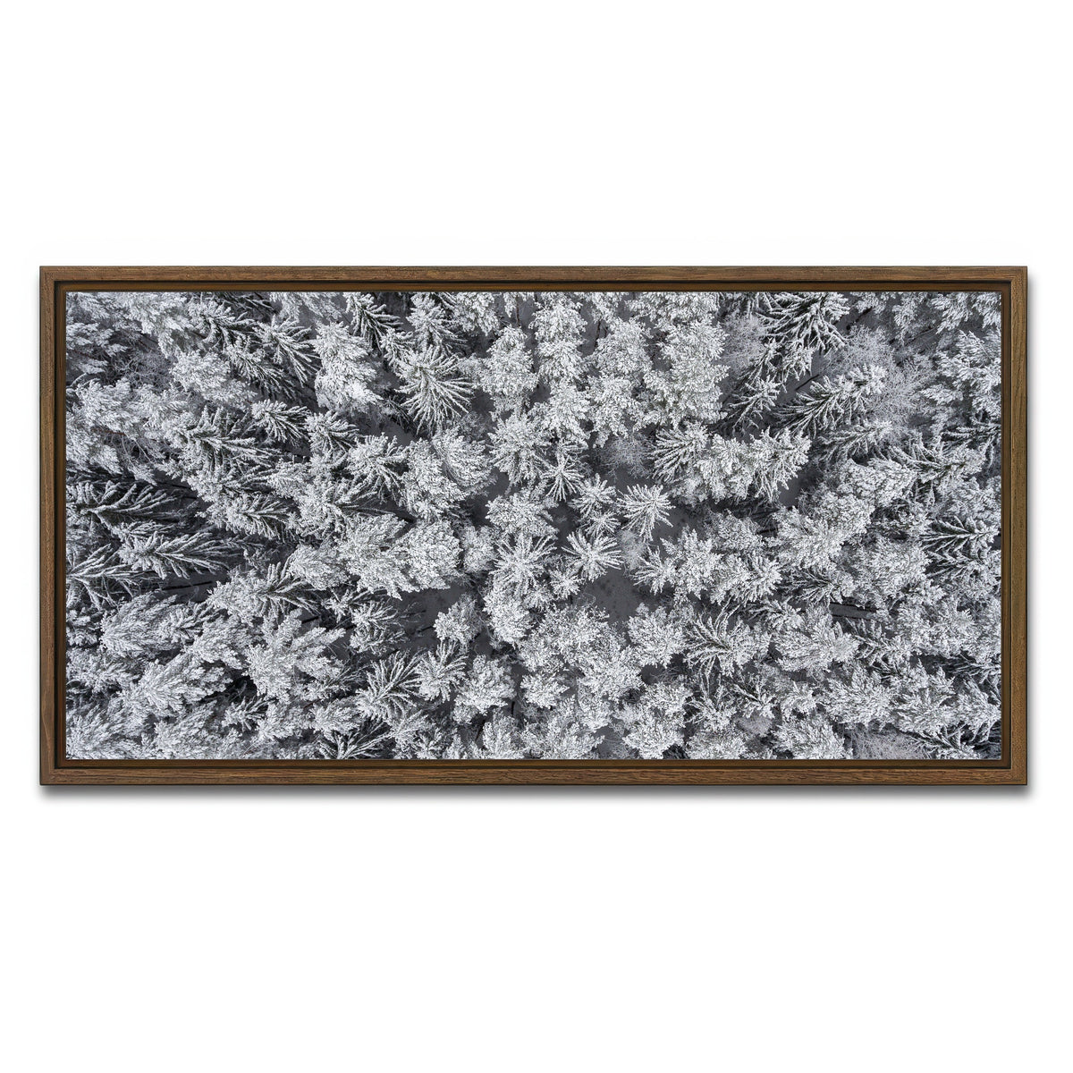 AUTO-MOCKUP WHITE | Frosted Tips | 1 Piece | Walnut Framed Canvas | group=2x1